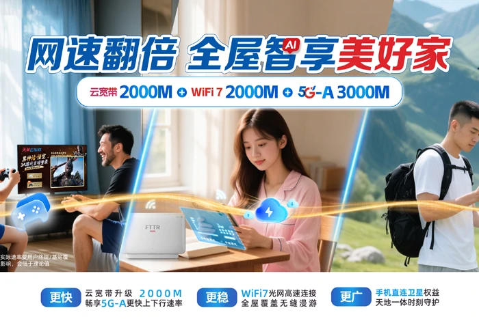 师宗县五龙壮族乡电信宽带套餐展示图